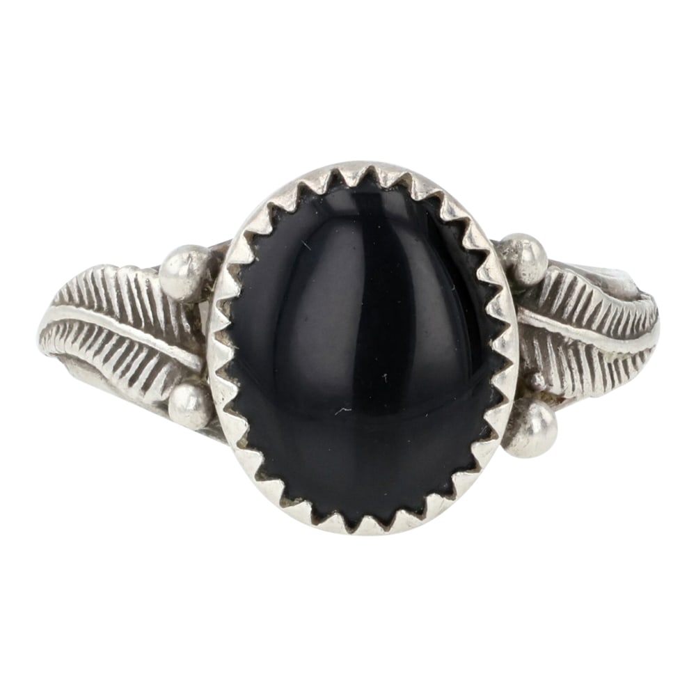 Navajo Black Onyx Ring (1 of 3)