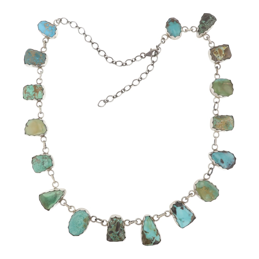 Navajo Carrico Lake Turquoise Necklace (1 of 3)