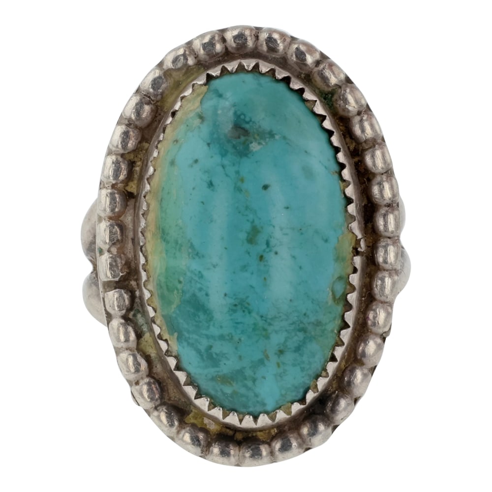 Vintage Navajo Compitos Turquoise Ring (1 of 3)