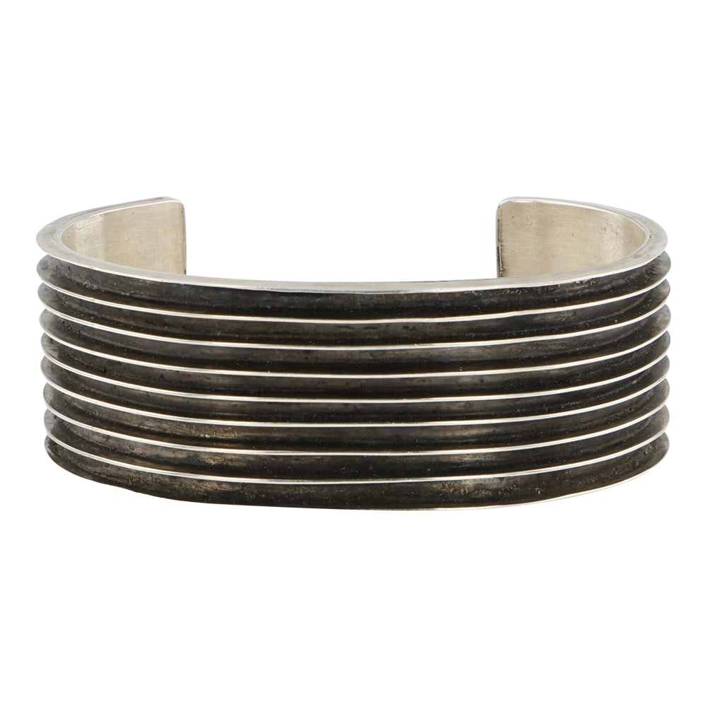 Navajo Plain Silver Cuff Bracelet (1 of 3)