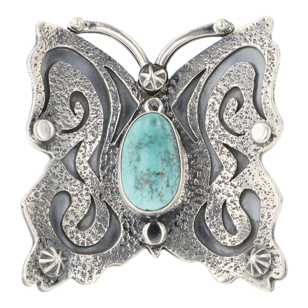 Marita Benally Navajo Godber's Turquoise Butterfly Ring (1 of 3)