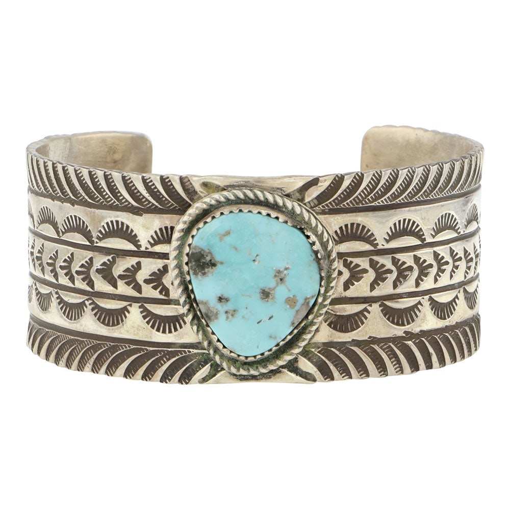 Rick Enriquez Navajo Compitos Turquoise Cuff Bracelet (1 of 3)