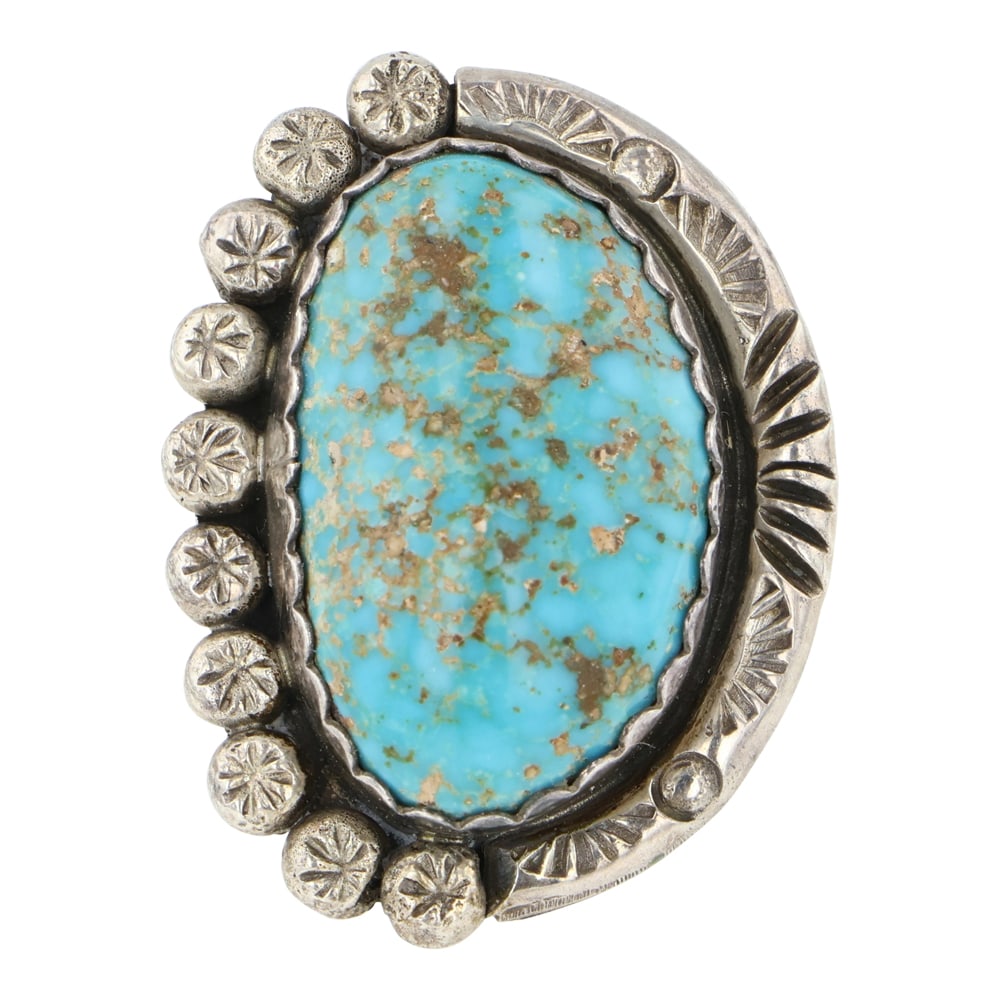 Vintage Navajo Turquoise Mountain Turquoise Ring (1 of 3)