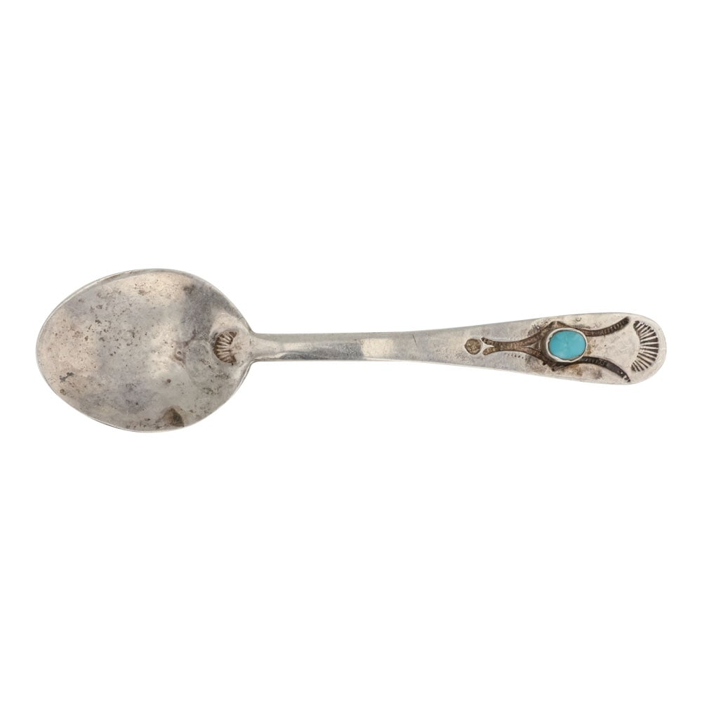 Vintage Navajo Turquoise Spoon (1 of 2)