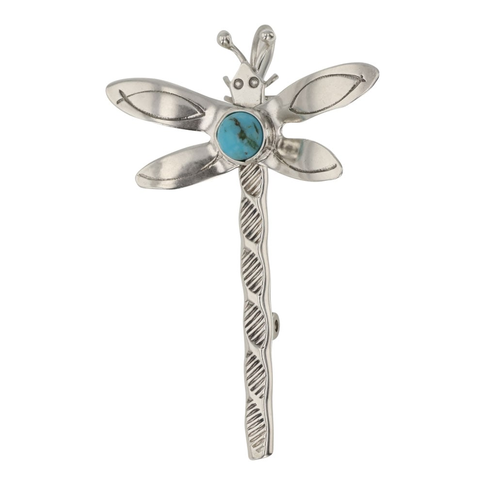 Navajo Kingman Turquoise Dragonfly Pin (1 of 2)