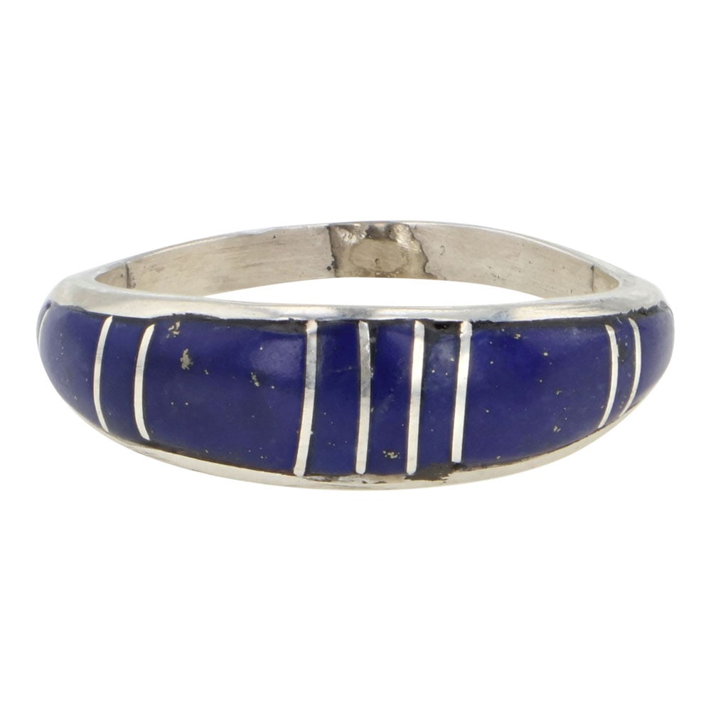 Navajo Lapis Inlay Ring (1 of 3)