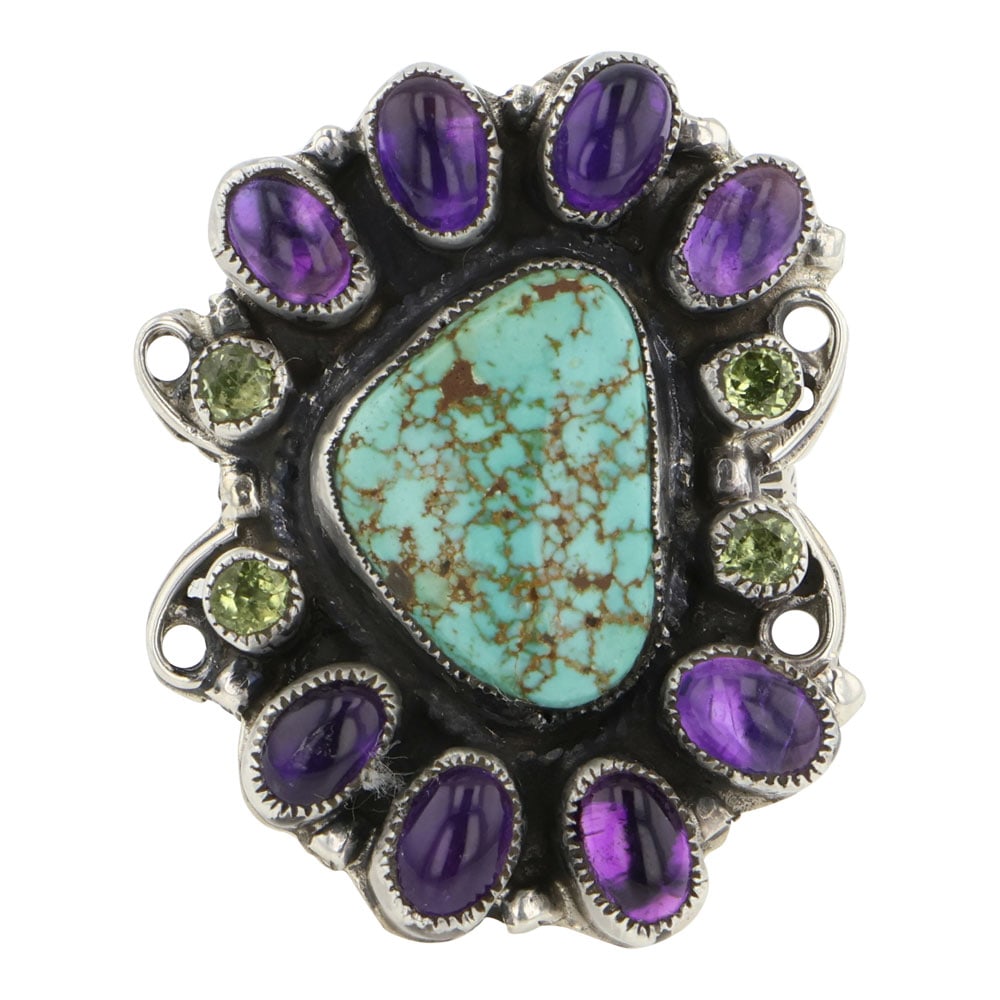 Leo Feeney Southwest Anglo Artist Carico Lake Turquoise Ring (1 of 3)