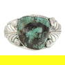 Richard Hoskie Navajo Turquoise Leaf work Cuff Bracelet