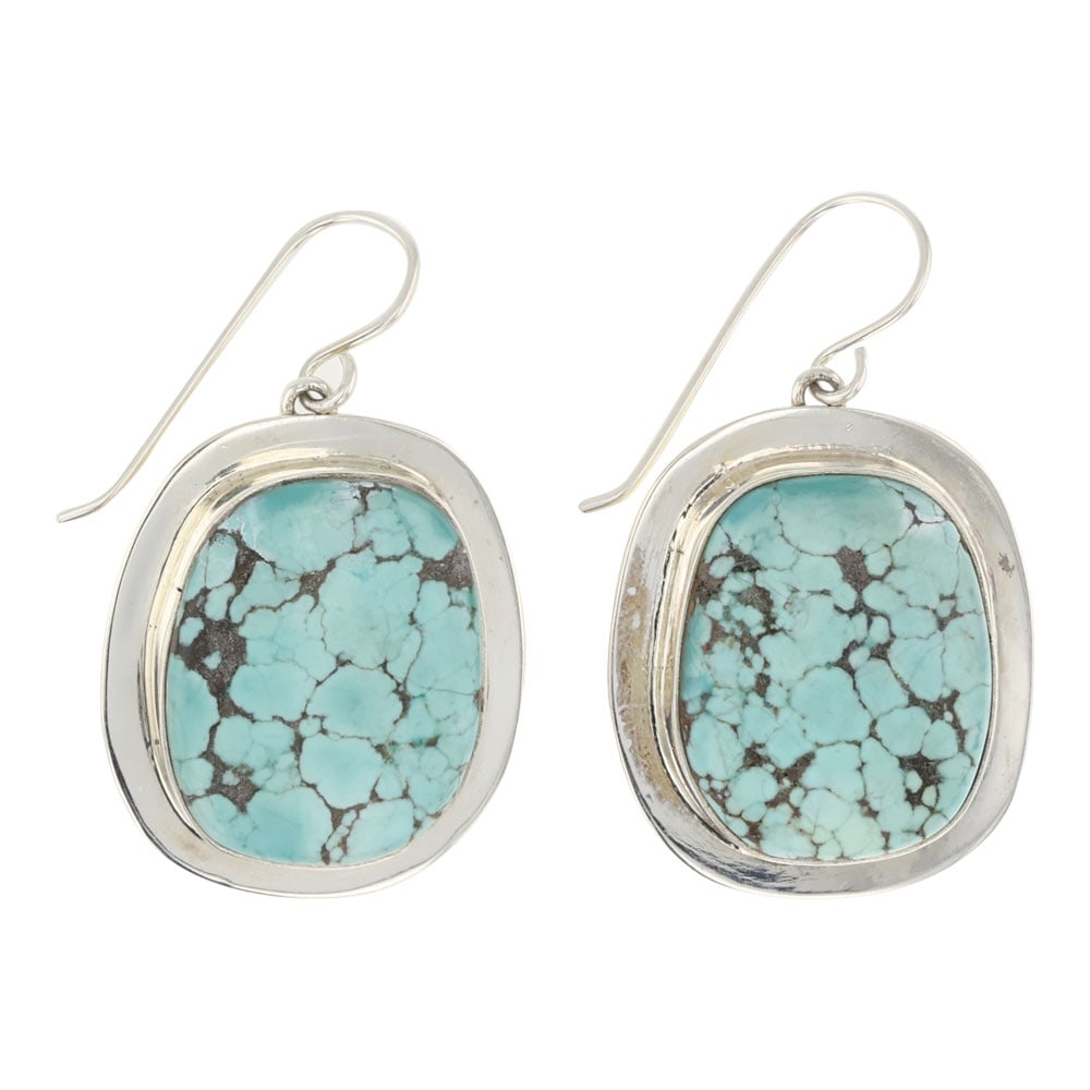 Chris Billie Navajo Number Eight Turquoise Earrings (1 of 2)