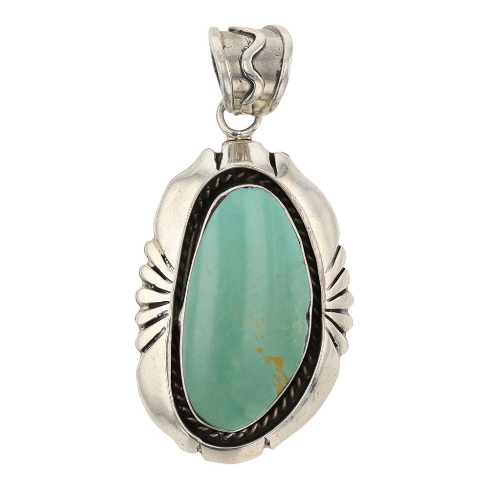 RB Navajo Compitos Turquoise Pendant (1 of 2)