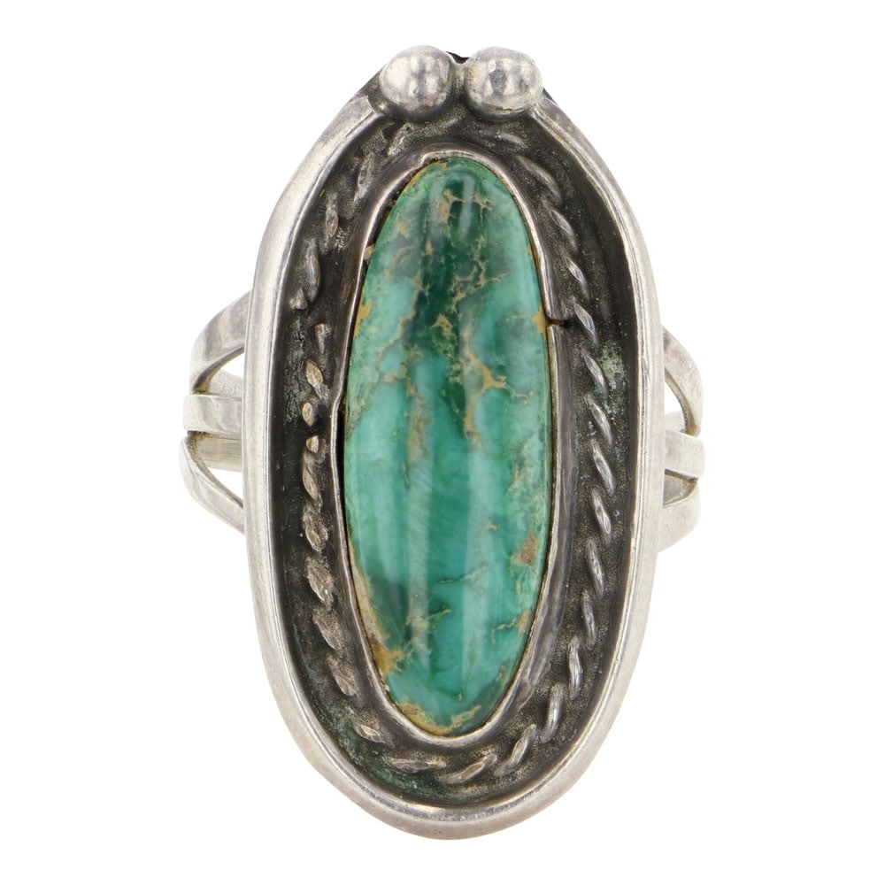 Vintage Navajo Fox Turquoise Ring (1 of 3)
