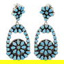 Renell Perry Navajo Kingman Turquoise Earrings