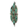 Vintage Zuni Malachite Inlay Pin/ Pendant