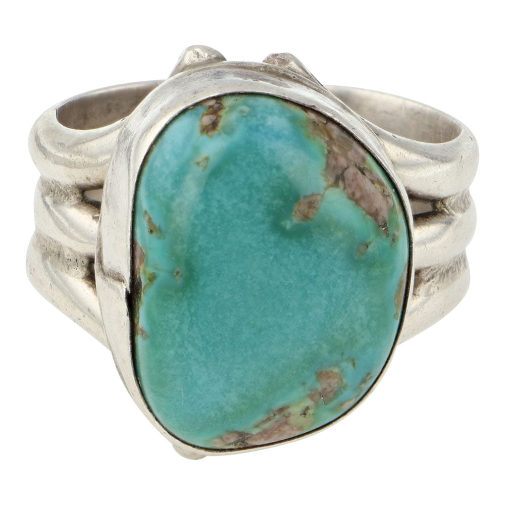 Vintage Navajo Nevada Turquoise Ring (1 of 3)