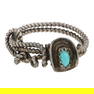 Vintage Navajo Kingman Turquoise Lasso Ring