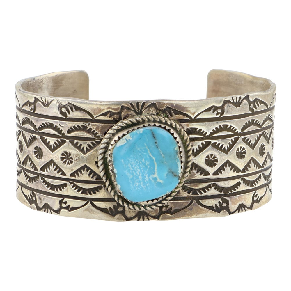 Rick Enriquez Navajo Compitos Turquoise Cuff Bracelet (1 of 3)