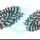 Julie Ondelacy-Lahi Zuni Sleeping Beauty Turquoise Cluster Cuff Bracelet