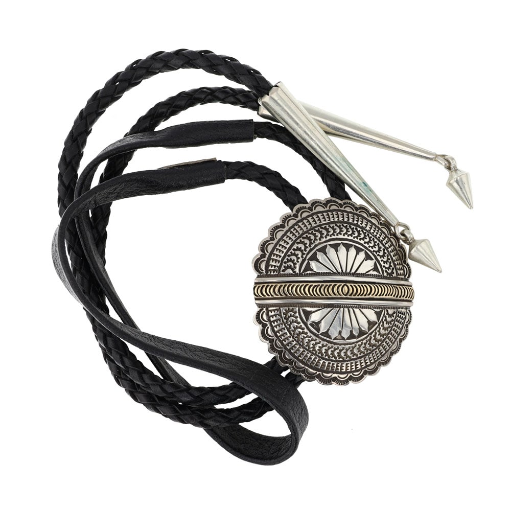 Navajo 14K Gold & Sterling Silver Bolo Tie (1 of 3)