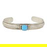 Navajo Sleeping Beauty Turquoise Cuff Bracelet