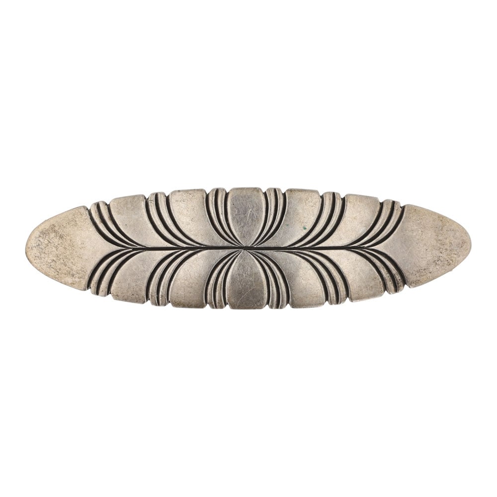 Sally Yazzie Navajo Plain Silver Hair Barrette (1 of 2)