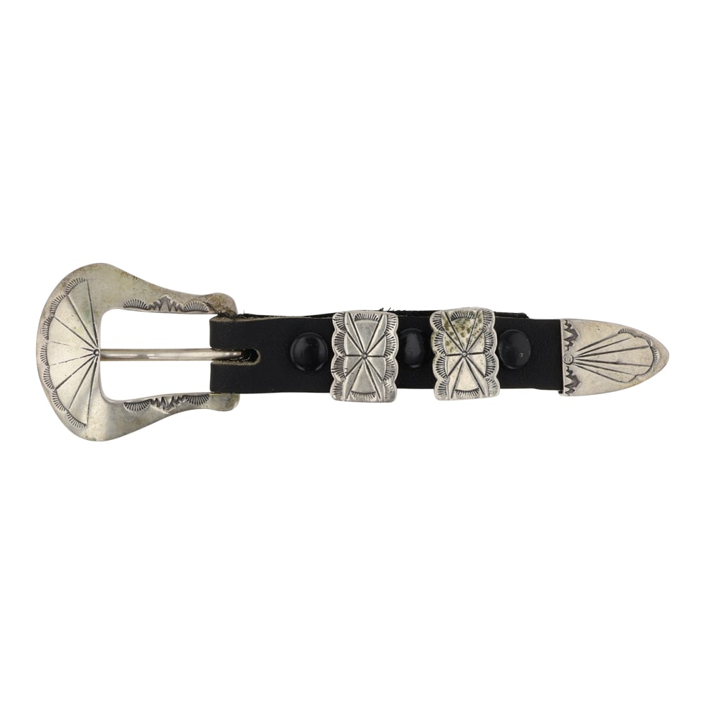 Vintage Navajo Plain Silver Ranger Set (1 of 2)