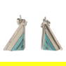 Navajo Turquoise Inlay Earrings