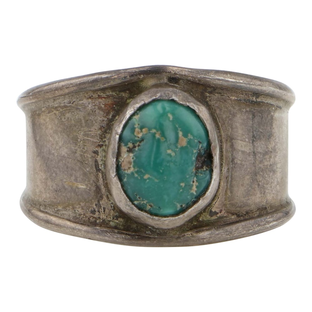 Vintage Navajo Fox Turquoise Ring (1 of 3)