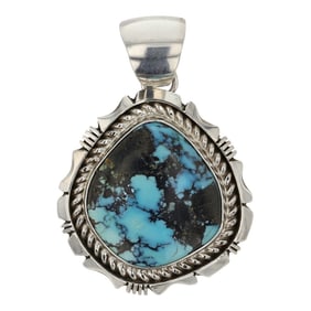 Eddie Secatero Navajo Nevada Turquoise Pendant