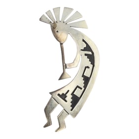 Vintage Navajo Kokopelli Pin
