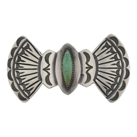 Mary Cayatineto Navajo Nevada Turquoise Hair Barrette
