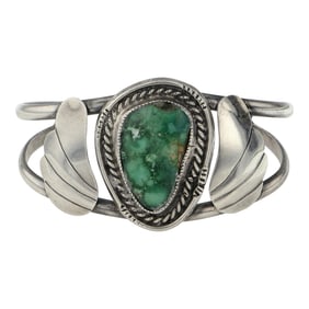 Vintage Navajo Nevada Turquoise Cuff Bracelet