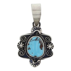 Marita Benally Navajo Prince Turquoise Pendant
