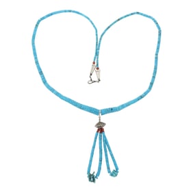 Santo Domingo Turquoise Coral Jacla Necklace