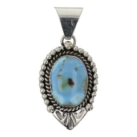 Della Wylie Navajo Golden Hill Turquoise Pendant
