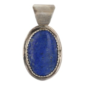 Vintage Navajo Lapis Pendant