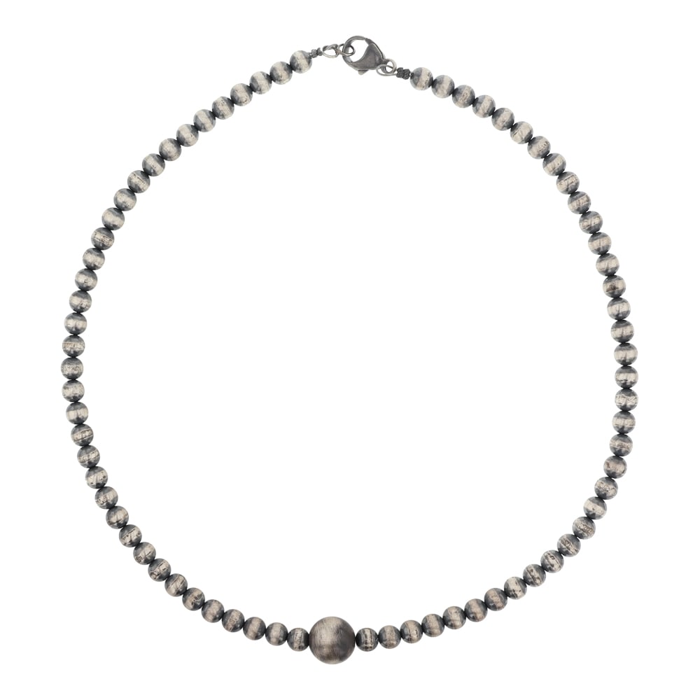Navajo Oxidized Beads Necklace (1 of 2)