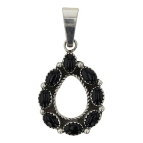 Vangie Touchine Navajo Black Onyx Pendant
