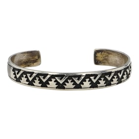 Thomas Singer ( Tommy Singer) (1940-2014) Vintage Plain Silver Cuff Bracelet