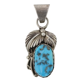 Navajo Kingman Turquoise Pendant
