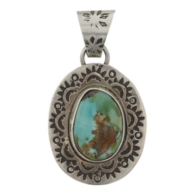Navajo Nevada Turquoise Pendant