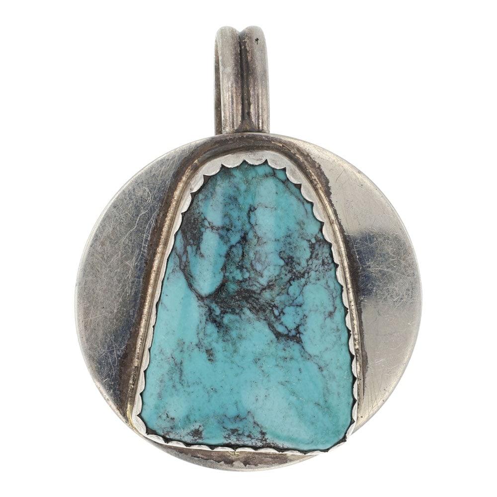 Navajo Turquoise Pendant (1 of 2)