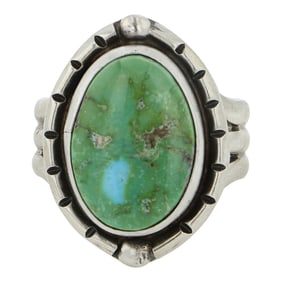 Joelias Draper Navajo Sonoran Gold Turquoise Ring