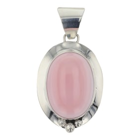 Arthur Platero Navajo Pink Conch Pendant