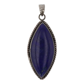Vintage Navajo Lapis Pendant