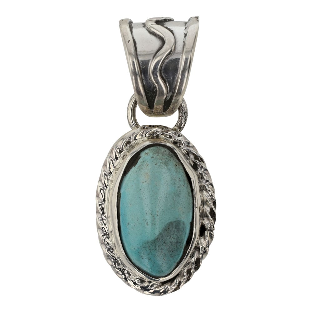 Navajo Compitos Turquoise Pendant (1 of 2)
