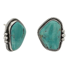Della Wyllie Navajo Nevada Turquoise Earrings