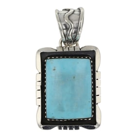 RB Navajo Kingman Turquoise Pendant