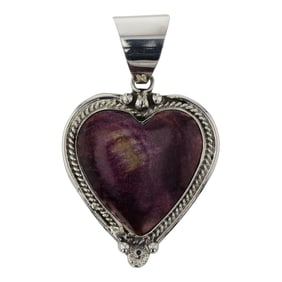 Chris Charley Navajo Purple Spiny Oyster Pendant