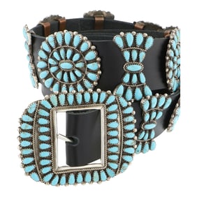Navajo Cluster Block Concho Belt
