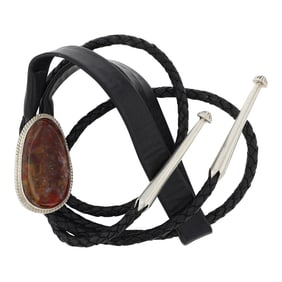 Billy Jaramillo Southwest Jeweler Patagonia Jasper Bolo Tie